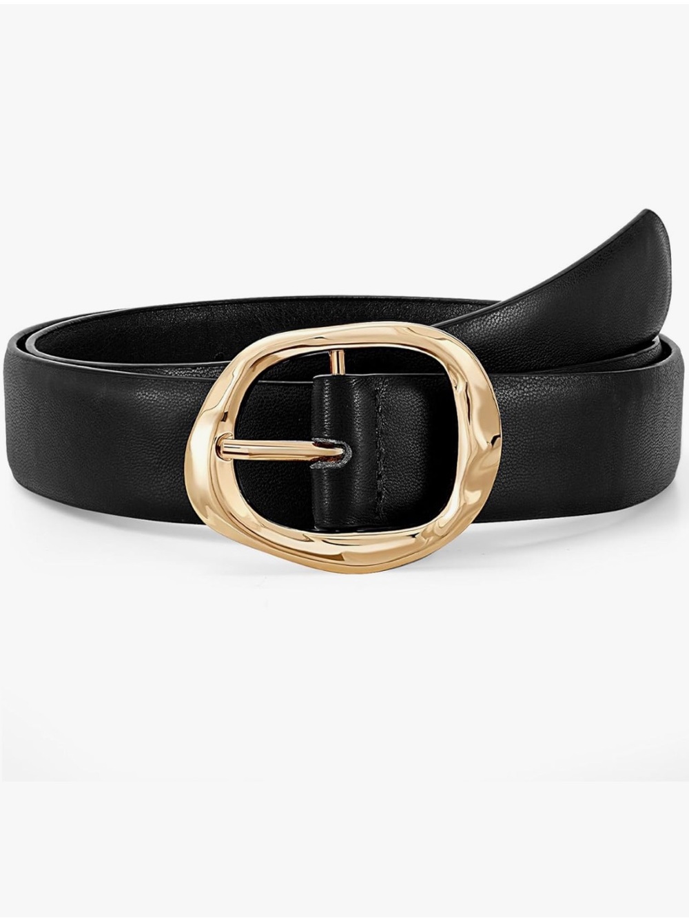 Classic Black Leather Belt